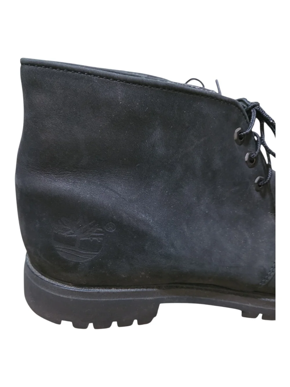 Timberland Mens Black Chukka Boot with Lug Sole Size 13W
